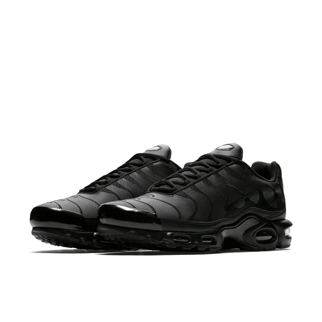 Nike Air Max Plus TN "Triple Black Leather" Skórzane Czarne AJ2029-001
