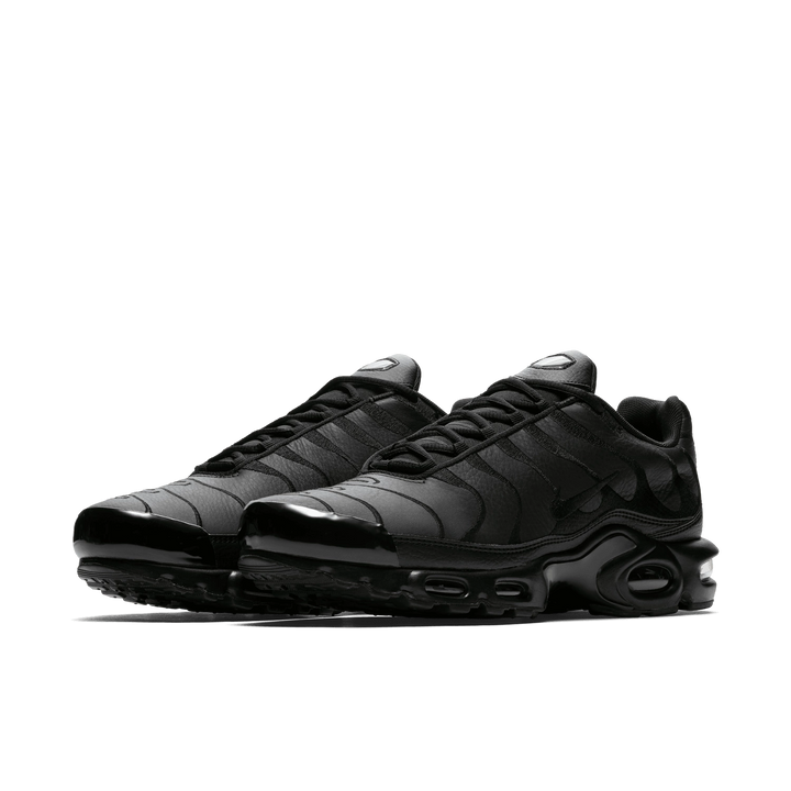 Nike Air Max Plus TN "Triple Black Leather" Skórzane Czarne AJ2029-001